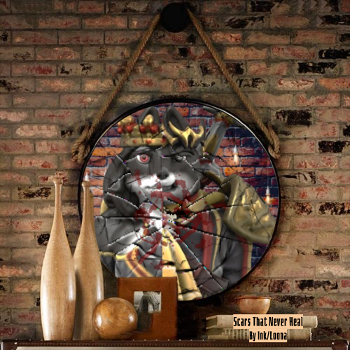 A cover for a short story I wrote starring Ink.