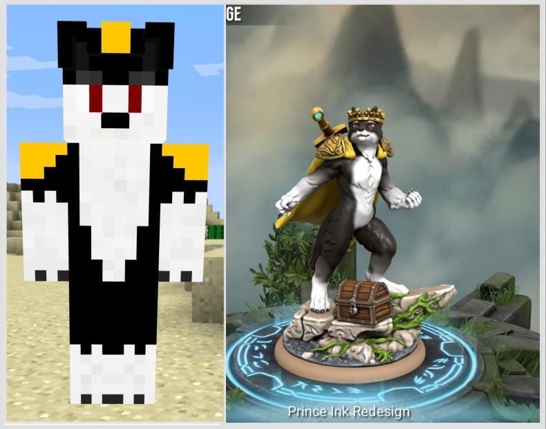Minecraft Skin VS HeroForge Design V2